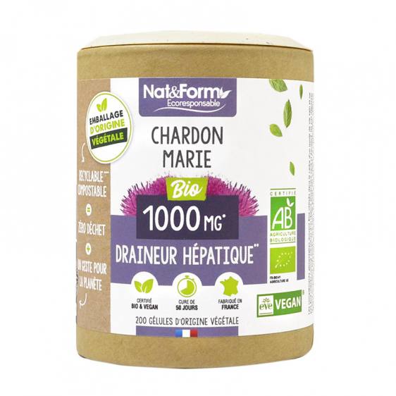 Chardon-Marie bio éco-responsable 200 gélules