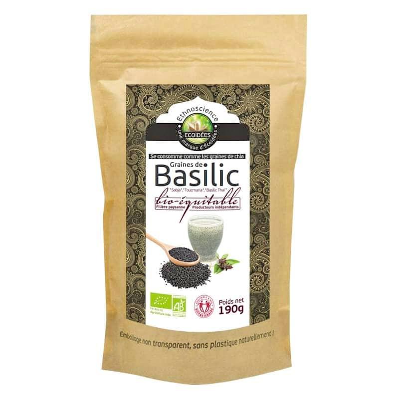 Graines de basilic bio équitable 190g - Nutri Naturel