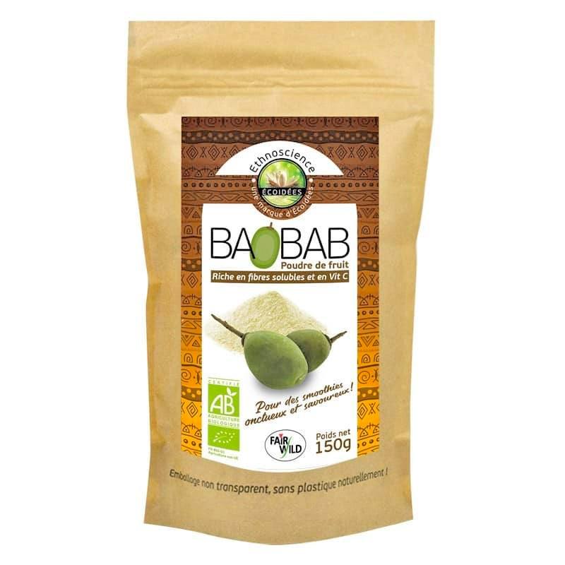 Poudre de fruit de baobab bio équitable 150g - Nutri Naturel