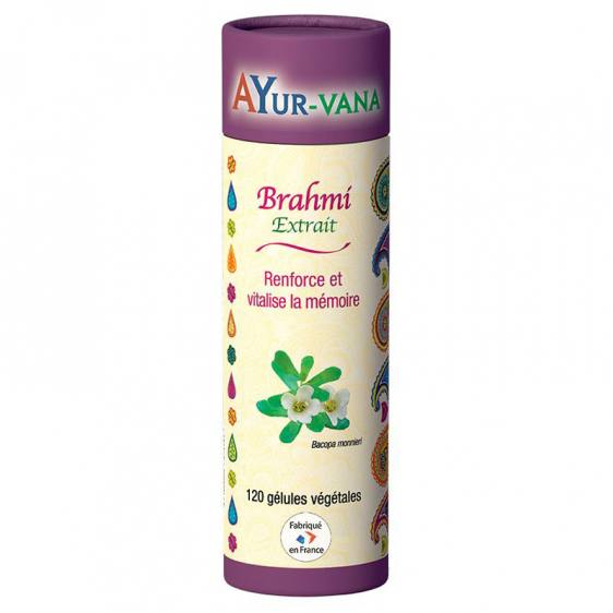 Brahmi Bacopa monnieri extrait 120 gélules