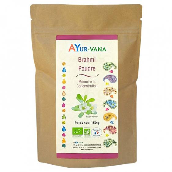 Brahmi Bacopa en poudre bio 150g