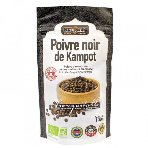 Poivre noir de Kampot bio équitable 100g