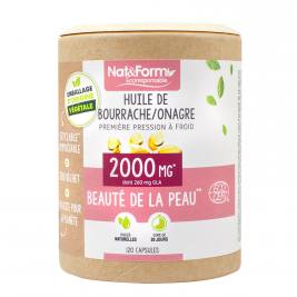 Huile de Bourrache onagre éco-responsable 120 capsules