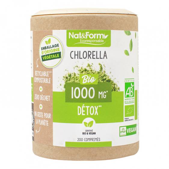 Chlorella bio éco-responsable 200 comprimés