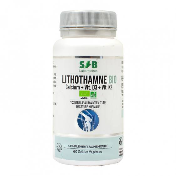 Lithothamne calcium D3 K2 bio 60 gélules