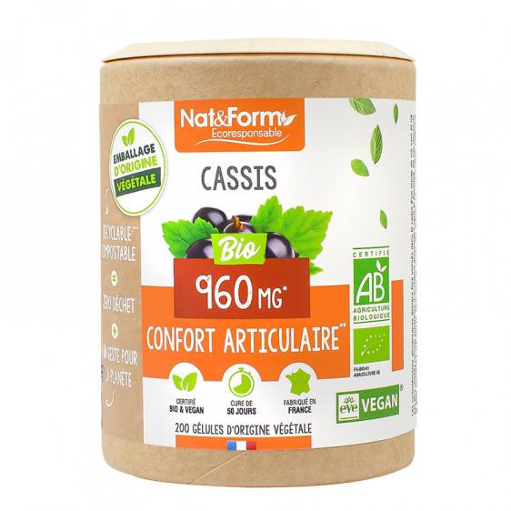 Cassis bio éco-responsable 200 gélules