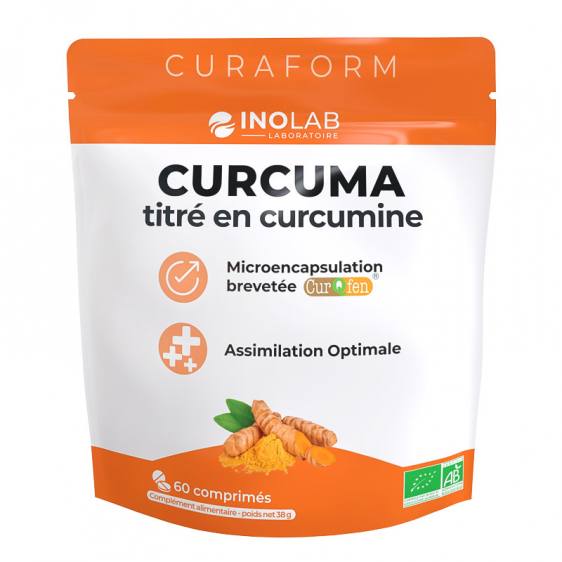 Curaform curcuma breveté CurQfen bio 60 comprimés
