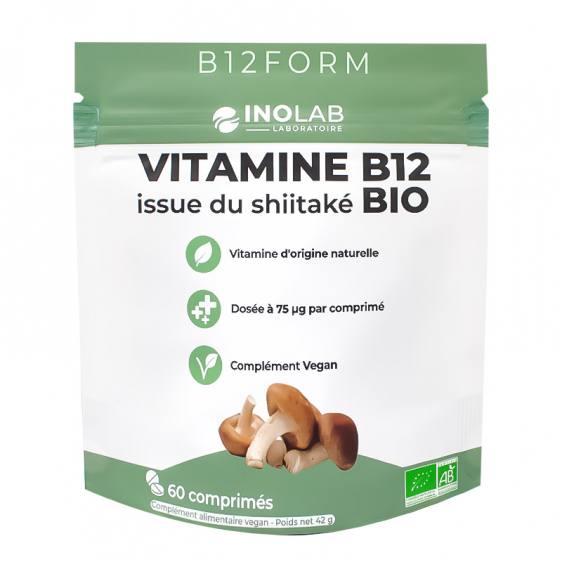 B12form issue du shiiitaké vegan bio 60 comprimés