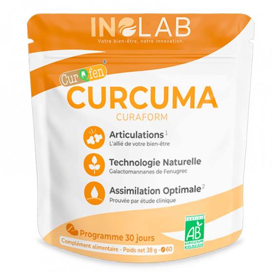 Curaform curcuma breveté CurQfen bio 60 comprimés