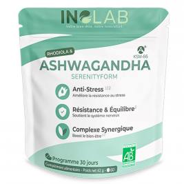 Serenityform ashwagandha rhodiola bio 60 comprimés