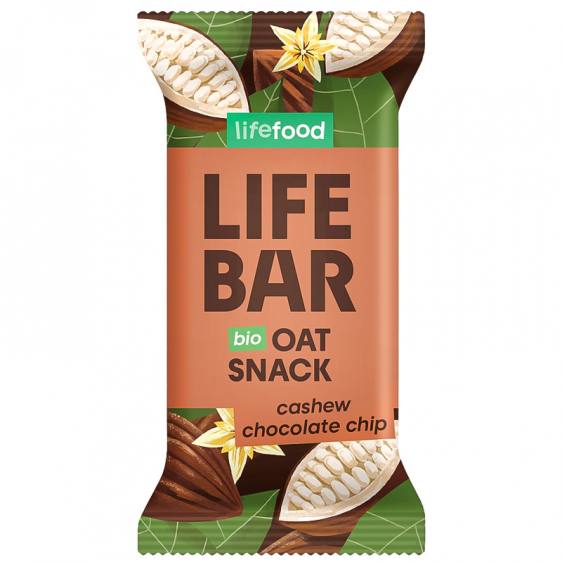 Lifebar snack d'avoine chocolate chips 40g