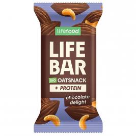 Barre Lifebar snack d'avoine protéinée délice chocolat 40g