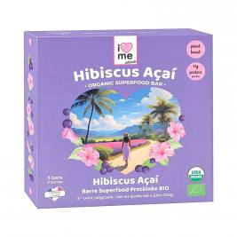 Barres protéinée hibiscus açaï bio 120g