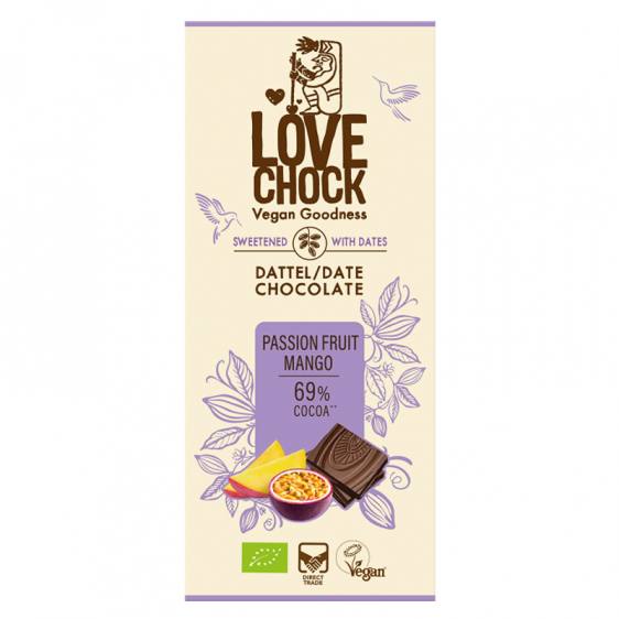 Lovechock tablette fruit de la passion mangue 70g