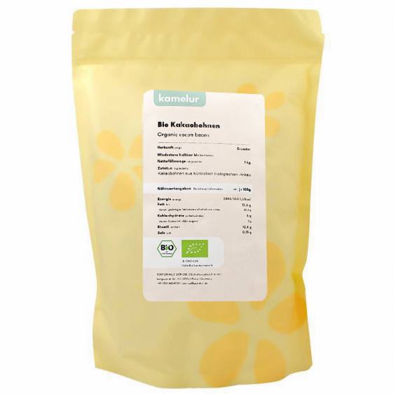 Fèves de cacao crues bio 1kg