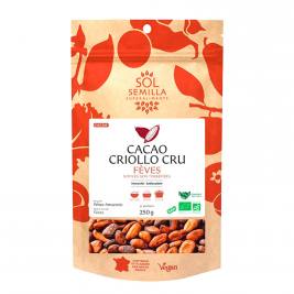 Fèves de cacao criollo crues bio équitable 250g