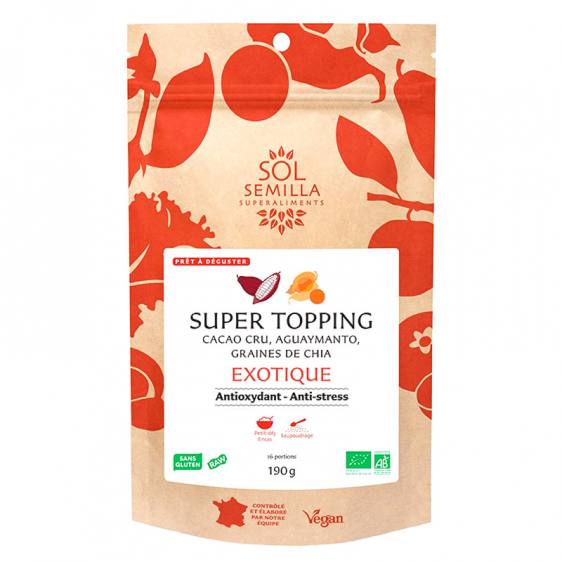 Supertopping Exotique cacao aguaymanto bio 190g