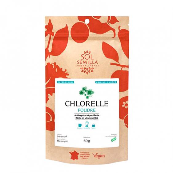 Chlorelle crue en poudre 60g