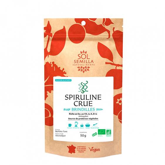 Spiruline crue bio en brindilles 50g