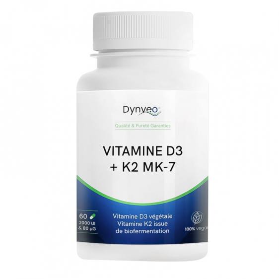 Vitamine D3 K2 MK7 60 gélules