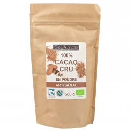 Cacao artisanal cru en poudre bio équitable 200g