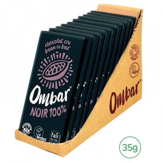 Ombar Noir 100% cacao cru 10x 35g