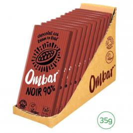 Ombar Noir 90% cacao cru 10x35g