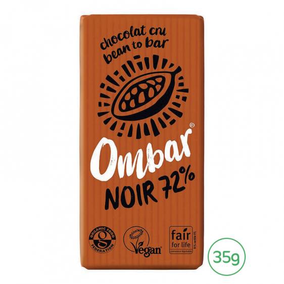 Ombar Noir 72% cacao cru 35g
