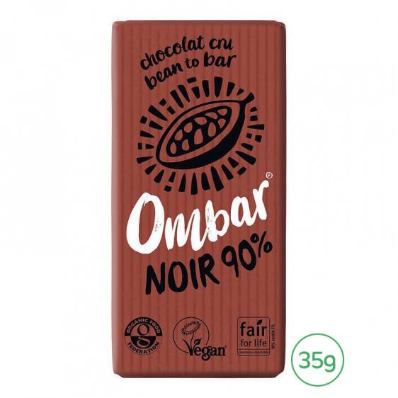 Ombar Noir 90% cacao cru 35g