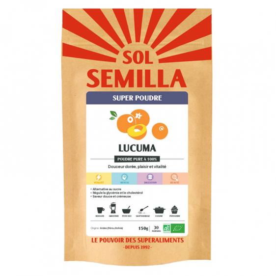 Lucuma de soie crue bio en poudre 150g