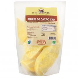 Beurre de cacao criollo cru bio équitable 1kg