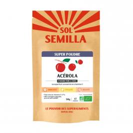 Acérola crue bio en poudre 50g