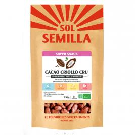 Fèves de cacao criollo crues bio équitable 250g
