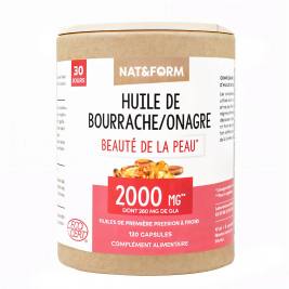 Huile de Bourrache onagre éco-responsable 120 capsules