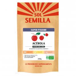 Acérola crue bio en poudre 250g