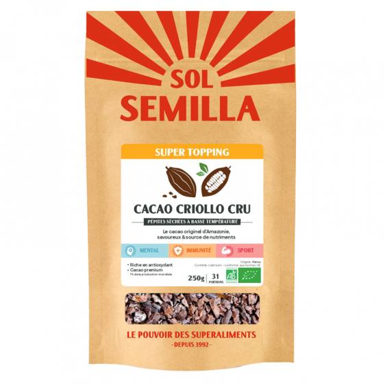 Eclats de cacao cru bio 250g