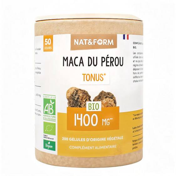 Maca bio éco-responsable 200 gélules