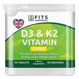 Vitamine D3 K2 MK7 90 comprimés