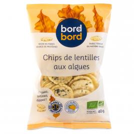 Chips soufflées aux algues et lentilles corail bio 40g