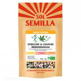 Supertopping Vert origine spiruline chanvre bio 170g