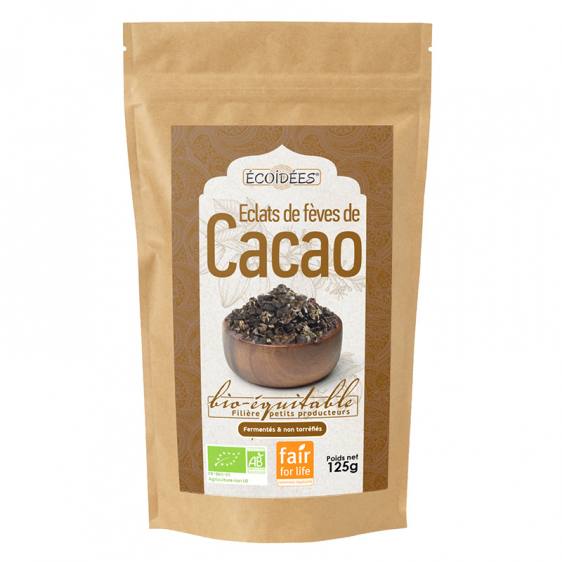 Eclats de cacao bio équitable 125g