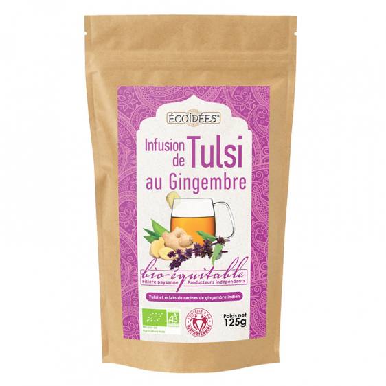 Infusion de Tulsi gingembre bio équitable 125g