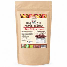 Chocolat noir de couverture en gouttes 85% bio équitable 400g