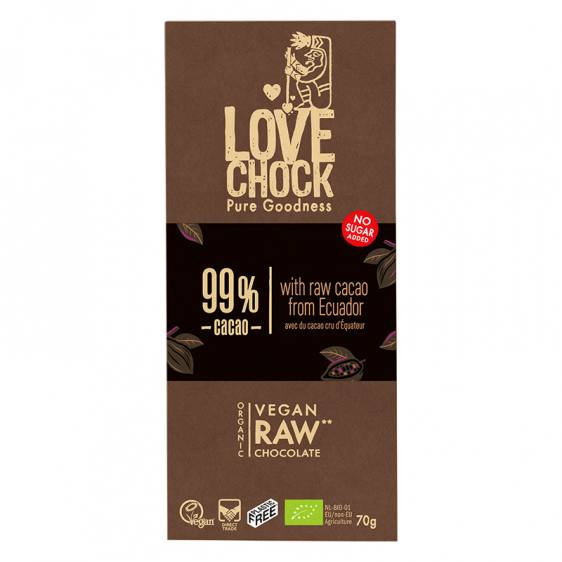 Lovechock tablette 99% cacao 70g