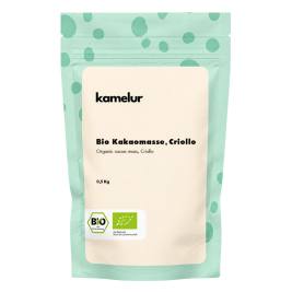 Pâte de cacao criollo cru bio en palets 500g