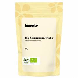 Pâte de cacao criollo cru bio en palets 1kg