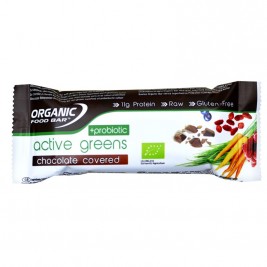 Active greens chocolate covered probiotic 68g