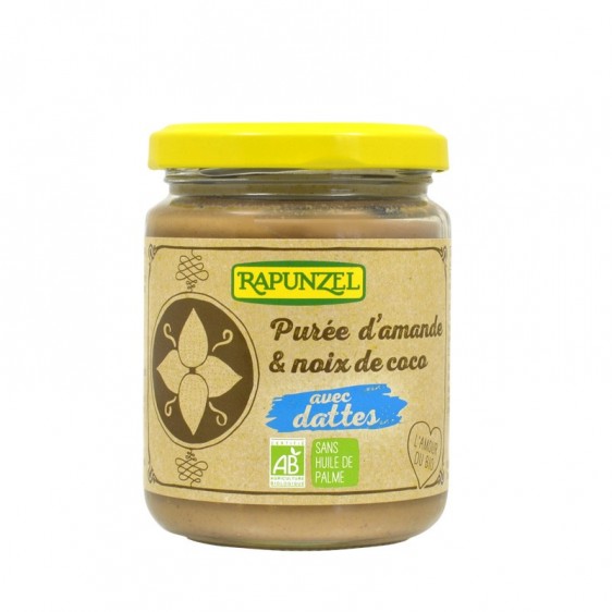 Purée d'amande & noix de coco avec dattes bio 250g