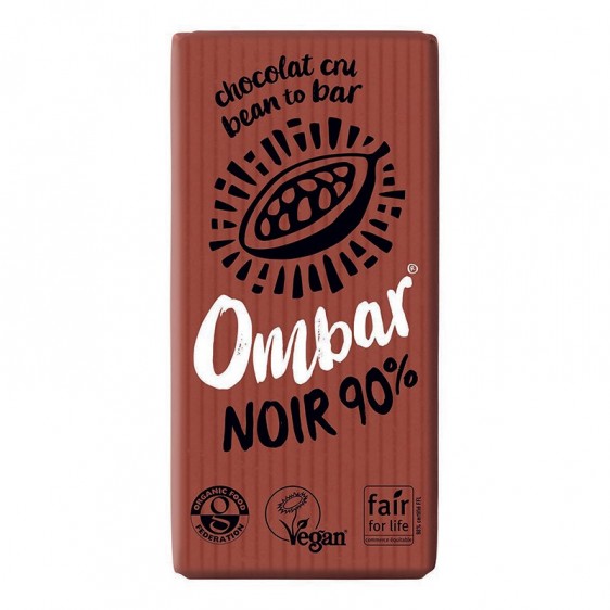 Ombar Noir 90% cacao cru 35g