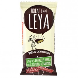 Leya Barre crue fourrée moka éclats de cacao bio 45g